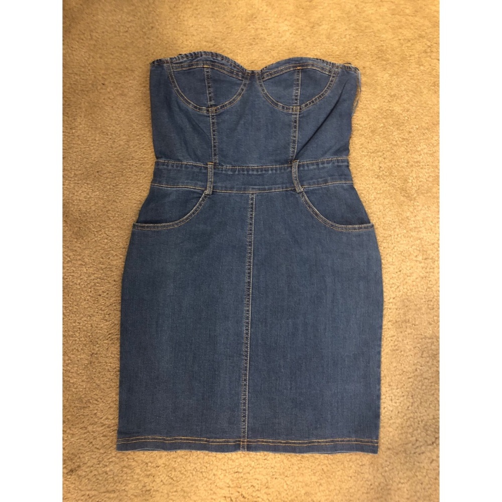 Mebon Denim Dress! Perfect for Halloween! Paris, Britney, Cowgirl!